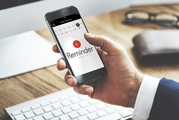 client reviews therapy appointment reminder